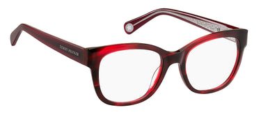 Premium Women Tommy Hilfiger Eyeglasses: TH 1864 - Red Black(2) - SpecSMART Eye Clinic (Diagonal View)